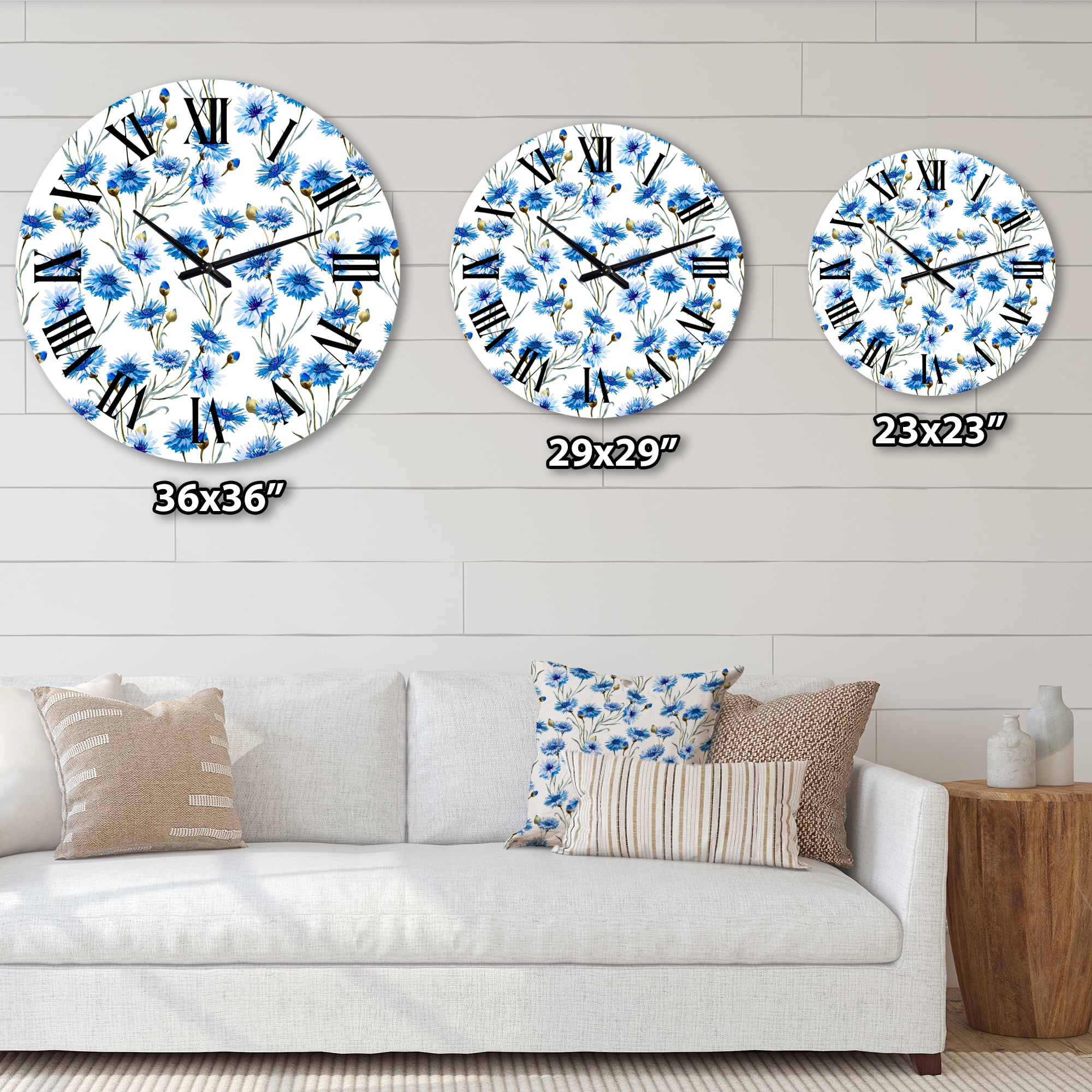 Designart 1 in Quartz Traditional Wall Clock