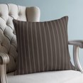 thumbnail image 4 of Pillow Covers 24x24 Set of 2, Dark Brown Line Striped Throw Pillow Covers Decorative Couch Cushion Cover, Farmhouse Brown Stripes Microfiber Soft Square Pillowcases for Bedroom Living Room Sofa, 4 of 9