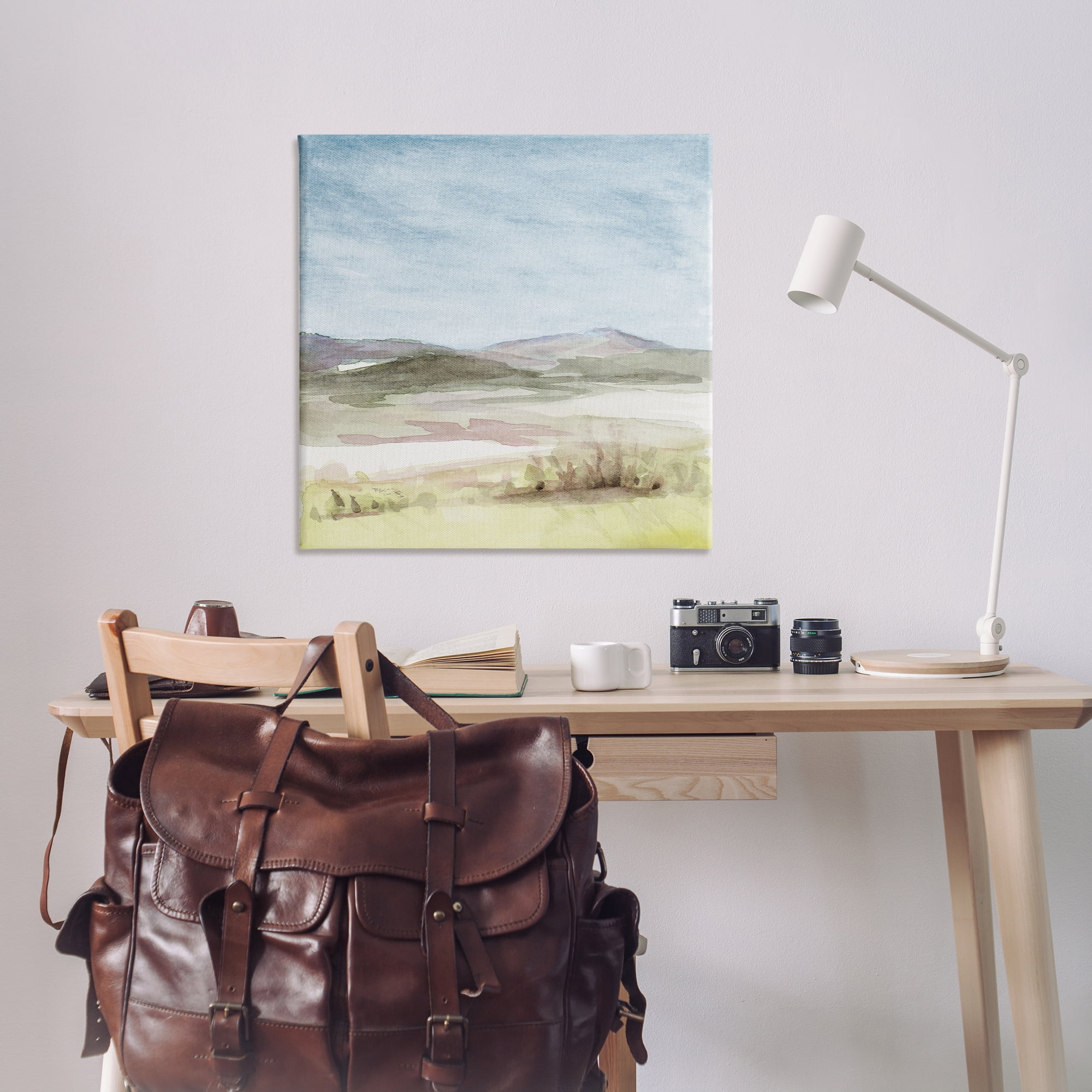 Stupell Industries Crisp Morning Mountains Landscape & Nature Painting Wrapped Canvas Art Print Wall Art, 36 x 36
