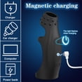 thumbnail image 3 of Xbonp7 Frequency Vibrating Sperm Locking Ring Black Wireless Remote Control Penis Ring, 3 of 4