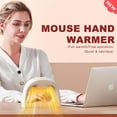 thumbnail image 3 of Heated Mouse Pad Hand Warmer Super Quiet, 110v 100w Desk Mouse Pad Hand Warmer, Personal Desk Heater Energy Efficient Ceramic Office with Thermostat Low Wattage - White, 3 of 5