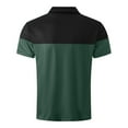 thumbnail image 4 of toraway Shirts Men Button Men's Four Seasons Leisure Fashion Assorted Colors Design Lapel Button Short Sleeve Tops L, 4 of 4