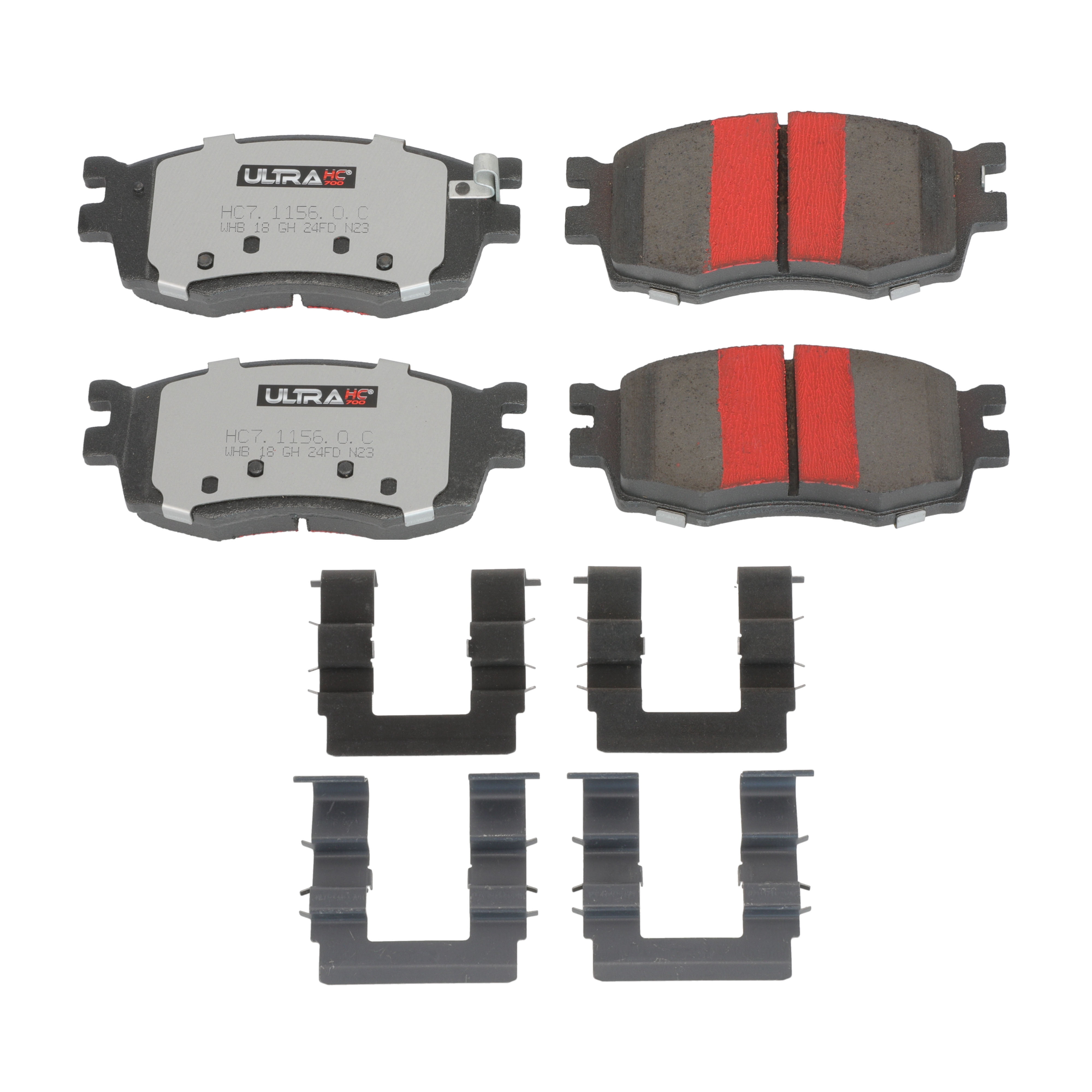 UltraHC 700 Brake Pad Set, Front HC7.1156.0.C, Hyundai Accent 2011-2006
