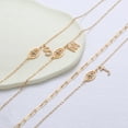 thumbnail image 2 of TURANDOSS Evil Eye Ankle Bracelets For Women 14K Gold Plated Layered Anklet Letter A-Z Gold Anklets for Women Foot Jewelry Gifts, 2 of 5