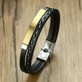 thumbnail image 3 of Bullpiano Bracelets for Men Bracelet Leather Bracelet for Men Fidget Bracelet Mens Bracelet Mens Bracelets Mens Leather Bracelet for Men Men's Bracelets for Couples Bracelets Couple Bracelets, 3 of 8