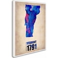 thumbnail image 2 of Trademark Fine Art "Vermont Watercolor Map" Canvas Art by Naxart, 2 of 3