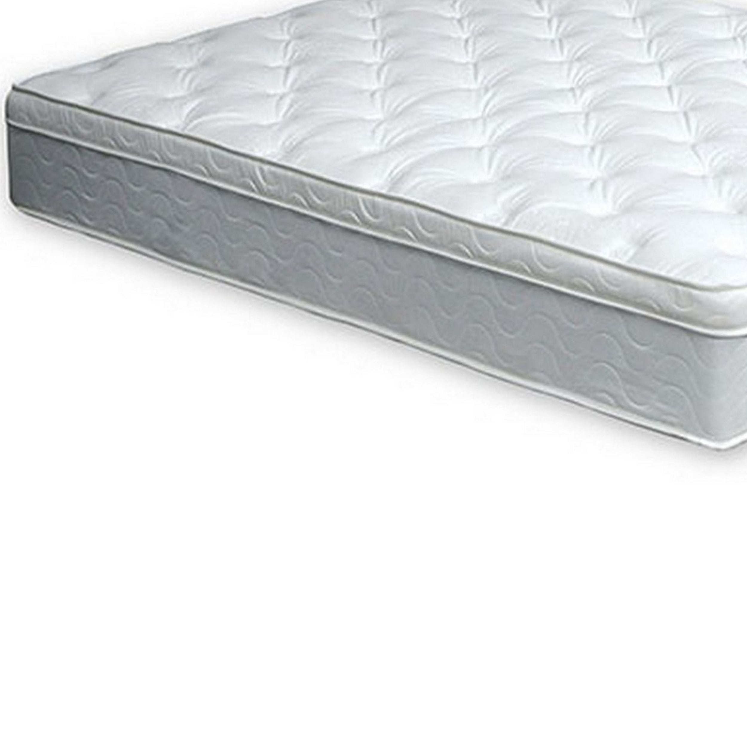 Benjara Fima 11" King Size Pillow Top Mattress- Medium Firmness Hi Density Foam