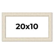 20x10 Frame White Real Wood Picture Frame Width 1.75 inches | Interior Frame Depth 0.5 inches |