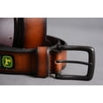 thumbnail image 2 of 40 In John Deere Mens Belt 1 1-2 in Brown With Brass Buckle, 2 of 2