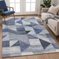 thumbnail image 6 of Addison Rugs Mayfield Premium Machine Washable Transitional Abstract Denim Rectangle Rug, 3' x 5', 6 of 6