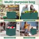 thumbnail image 2 of Bolsas de basura de jardín reutilizables con asas, bolsas de polipropileno tejido para jardín, bote de basura para acampada, plegable, 6 uds., 2 of 5