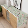 thumbnail image 4 of Pink Spring Floral Table Runner 90 Inches Long Farmhouse Dress Scarves, Farmhouse Flowers Sage Green Leaves Dining Tablerunner for Coffee Table/Kitchen Island/Party Décor, 13" x 90", 4 of 8