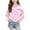 Pink, variant on HAOTAGS Girls Long Sleeve T-Shirt,Heart Print Crew Neck Pullover Casual Cute Tee Sweatshirt Beige Size 11