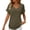 Army Green, variant on Luvior Women’s Summer Waffle Knit Short Sleeve Pocket T-Shirt – Textured Crew Neck Solid Breathable Top, Casual Everyday Basic Tee with Front Pocket