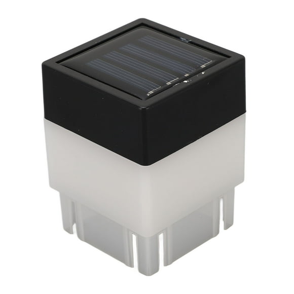 ZOUSSIQI Post Cap Light Solar Powered LED Warm Yellow Lighting Fence Post Cap Light for Garden Patio JU316-58837