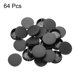 thumbnail image 3 of Uxcell 64Pcs 42mm(1 3/4') Tapones redondos negros de nylon plástico tipo empotrado para insertar tapones de extremo para tubos de bloqueo, 3 of 6