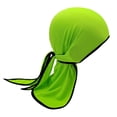 thumbnail image 1 of Head Wrap Hat Long Tail Transpirable Pañuelo suave Wave Caps Pañuelo para la cabeza para Chemo verde fluorescente Hugo Sombrero para la cabeza, 1 of 6