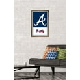 thumbnail image 2 of MLB Atlanta Braves - Logo 22 Wall Poster, 14.725" x 22.375" Framed, 2 of 5