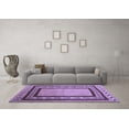 thumbnail image 3 of Ahgly Company Indoor Round Abstract Blue Contemporary Area Rugs, 8' Round, 3 of 4