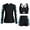 Black, variant on Girls Size 7 Long Sleeve Bikini Crop Swimsuit Teen Girls Kids Bathing Suits Girls Swim Suit Swimwear 3 Piece Rash Guard Swimsuit Set Bathing Suit with Boy Shorts