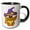 Black/White, variant on 3drose, Witchy Goofkins Monkey Cartoon, 11oz Two-tone Black Mug