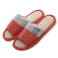 thumbnail image 4 of ZTTD Slippers for Women Memory Foam Indoor Shoes Mens Flip Flops Breathable Open Toe Sandals Comfort House Slippers Red, 4 of 4