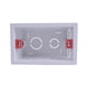 thumbnail image 1 of Bewildely Reemplazo de casete trasero de caja de montaje interna retardante para enchufe y interruptor de pared estándar de 118 mm x 72 mm Accesorios para electrodomésticos, 1 of 6