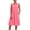 A-Watermelon Red, variant on cocolona Linen Dress for Women Summer Sleeveless Pleated Flowy Midi Dress Vacation Beach Sundress with Pockets