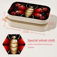 thumbnail image 5 of Ladybird Velvet Earring Organizer Jewelry Box with Removable Compartment - Portable Velvet Jewelry Organizer - Gift-ready Jewelry Boxes, 5 of 7