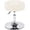 Faux Fur-white, variant on AOEIUY Modern 360° Swivel Round White Vanity Ottoman Stool,Faux Leather Contemporary Makeup Accent Stool for Bedroom Living Room Entryway (Pu-White)