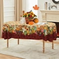 thumbnail image 2 of Fall Tablecloth Oval 52 x 70 Inch, Oval Fall Tablecloth, Autumn Pumpkin Thanksgiving Tablecloth Oval, Fall Oval Table Cover, 2 of 5