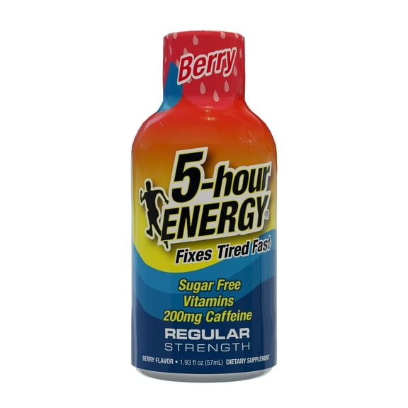 5-hour ENERGY Energy Drink, Berry, 1.93oz Bottle, 12/Pack