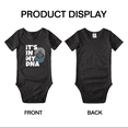 thumbnail image 3 of It's In My DNA San Marino Flag Country Pride Baby Bodysuits Newborn Clothes (Black, 0-3 Months), 3 of 5