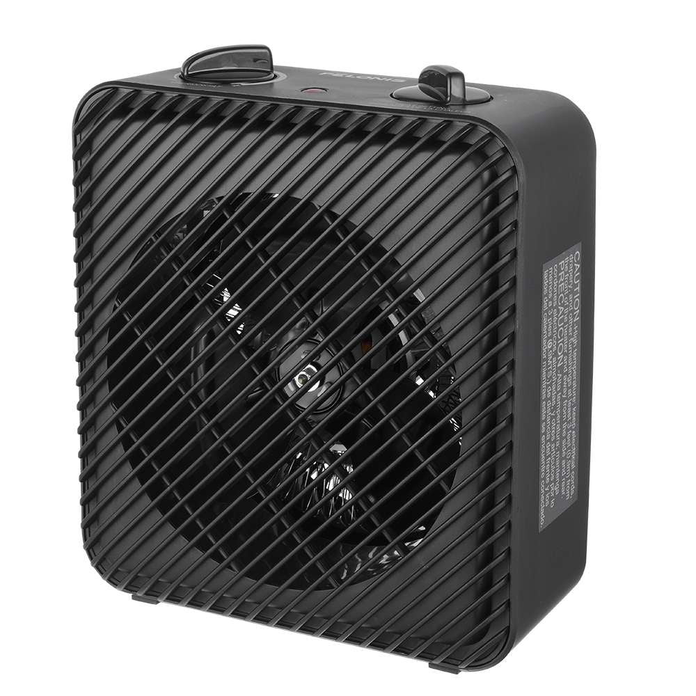 Pelonis 1500W 3-Speed Electric Fan-Forced Heater, Black