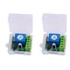 thumbnail image 1 of 2X Receptor de Relé RF de 12V CC 1CH Interruptor de Control Remoto Inalámbrico Universal de 433MHz Módulo de Botón Transmisor de 433MHz Kit DIY, 1 of 5