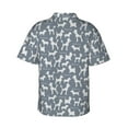 thumbnail image 3 of Haiem Poodle Dog Printed Hawaiian Shirt for Men - Men’s Casual Beach Summer Shirts - Stretch Fabric with Modern Fit-Small, 3 of 9
