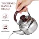 thumbnail image 5 of ColoMX Hervidor de Té 500Ml de Acero Inoxidable Silbido de Té Estufa Tesa Tetera Tetera Hervidor de Agua Gran Capacidad de Gran Capacidad Tetera Tetera Fuerte Té, 5 of 7