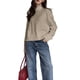thumbnail image 1 of Suéter de Cuello Alto para Mujer, Jersey de Punto Grueso de Larga, Jersey Básico de Moda para Otoño e Invierno. Caqui L, 1 of 8
