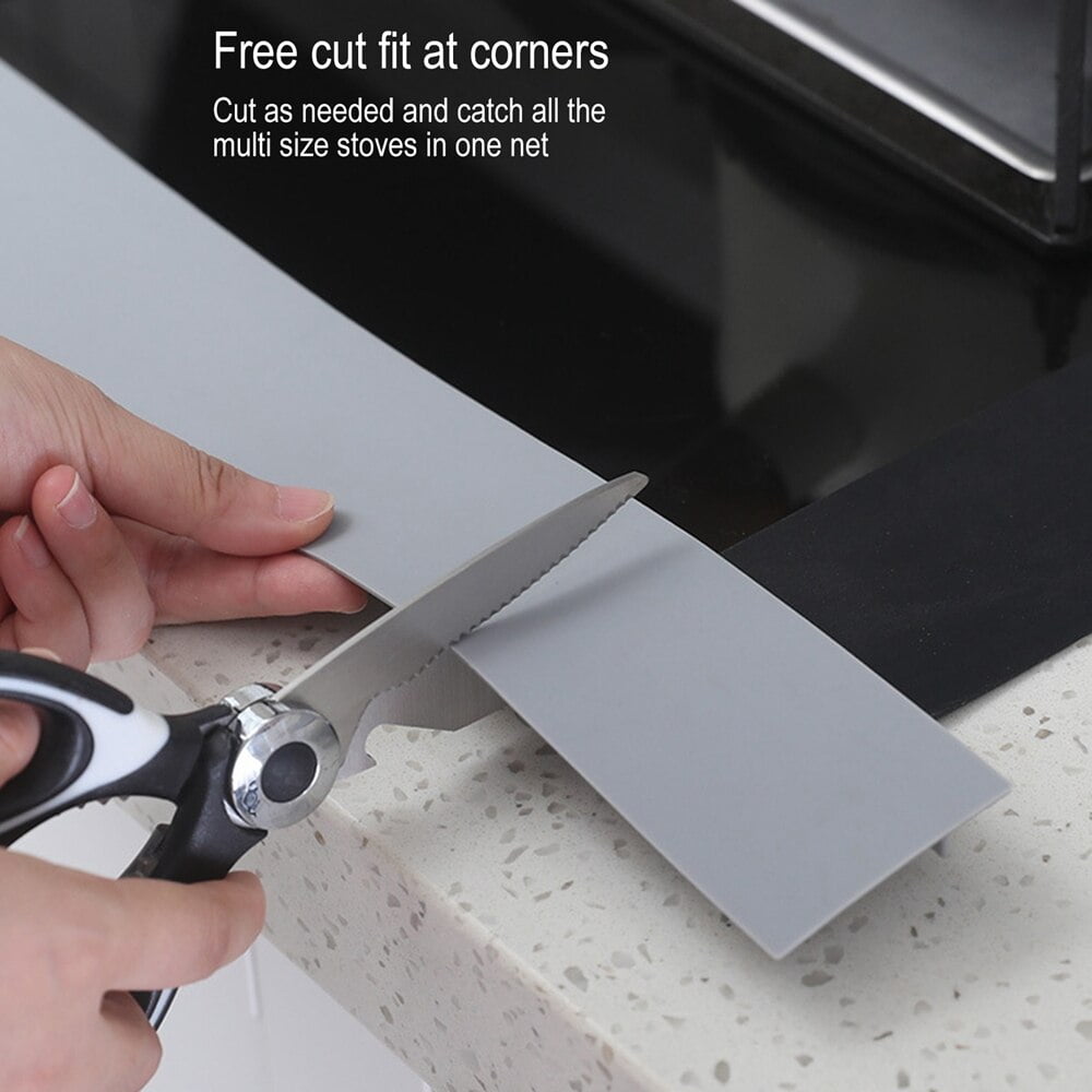 Details about   2Pcs Silicone Kitchen Stove Counter Gap Cover Oven Guard Seal Slit Filler 21" US 