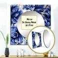 thumbnail image 3 of Designart "Splendid Victorian Damask I" floral Square Mirror For Wall Decor - Large Blue Square Mirror Printed Wall Decor - Cottage Square Living Room Mirror, 3 of 5