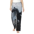 thumbnail image 2 of Lsque Valley Gray Dragon Print Women's Pajama Pants, Lounge Pant - Comfortable Home Wear,Elastic Waistband, Stylish Design-Small, 2 of 9