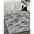 thumbnail image 2 of Ahgly Company Indoor Round Patterned Gray Cloud Gray Area Rugs, 3' Round, 2 of 6