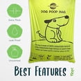thumbnail image 4 of Bolsa para excrementos de perro, color verde luna, compostable, 240 unidades, bolsas de recambio, 4 of 7