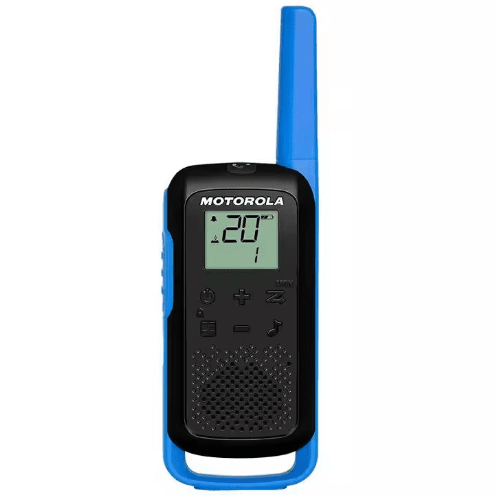 Motorola T62 Handheld Walkie Talkie Digital Intercom Outdoor Adventures 20Channels 8 km Range Communication Radio(Twin Pack)