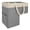 Lite Cream and Gray, variant on Staircase Storage Basket Natural Beige Collapsible Stair Step Organizer