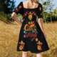 thumbnail image 5 of Vestido de manga corta Fiesta Squad Cinco De Mayo Ropa de mujer Moda para mujer Vestidos formales para ocasiones especiales Vestido, 5 of 7