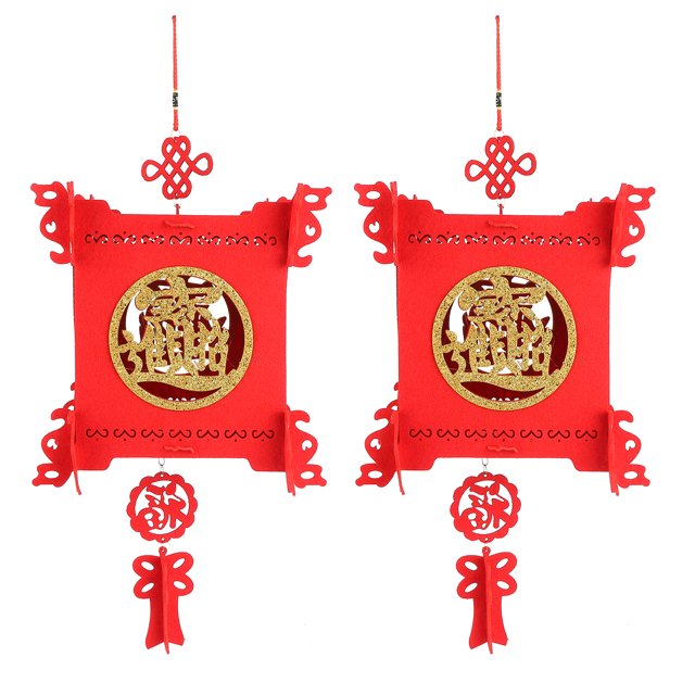 Linterna Cuadrada, Linterna Tradicional China, Tela De Fieltro Exquisita Para El Festival De Primavera Día De Año Nuevo