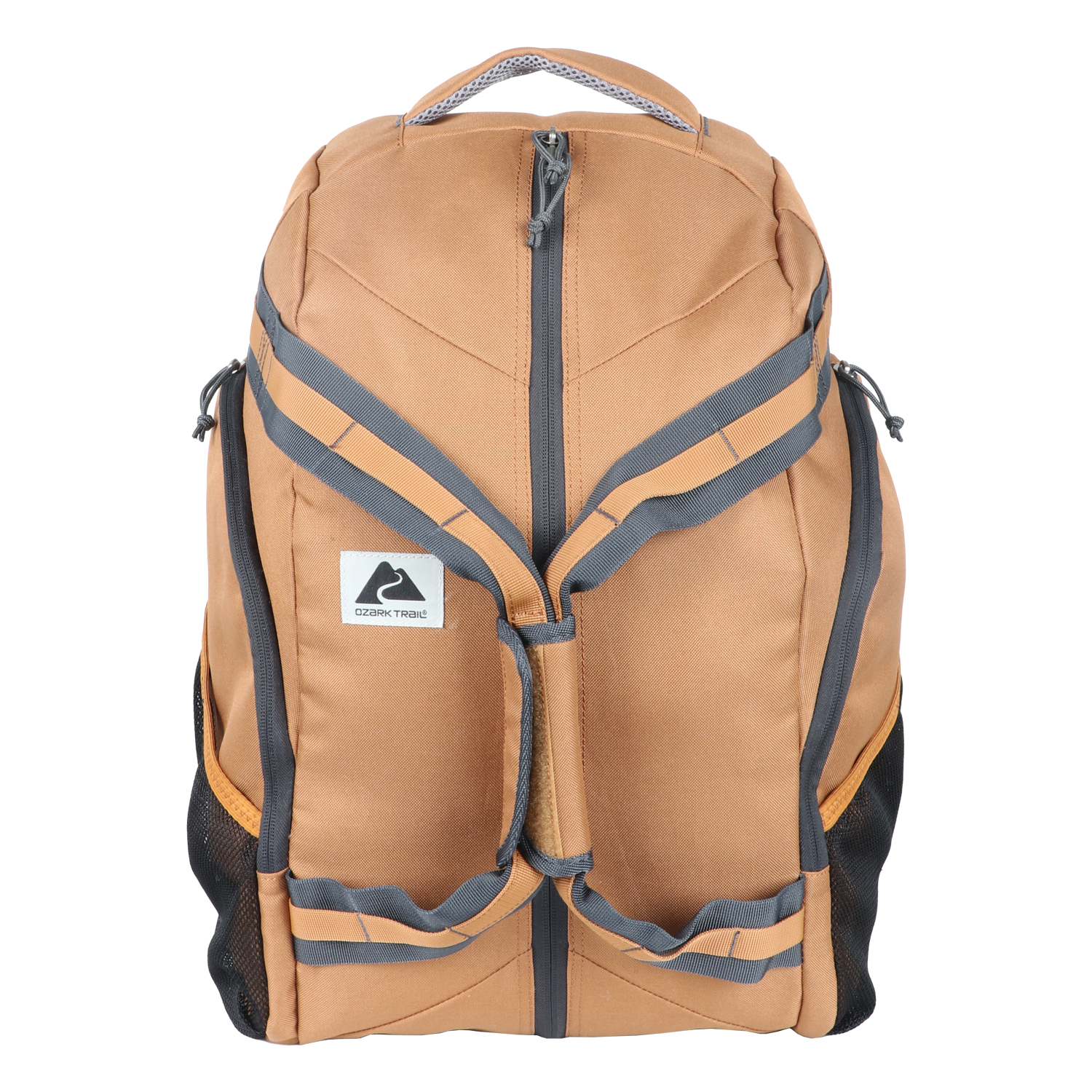 Ozark Trail 35L Adult/Teen Polyester Convertible Backpack Duffel, Brown