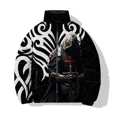 thumbnail image 4 of Abrigos de invierno de estilo nuevo para hombre, modernos y versátiles, con estampado de guerreros del siglo pasado, chaquetas cómodas y cálidas para hombre, abrigo para hombre, 4 of 5