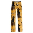 thumbnail image 4 of Pajama Pants for Women Halloween Witch Print Soft Drawstring Stretch Casual Pants, 4 of 5